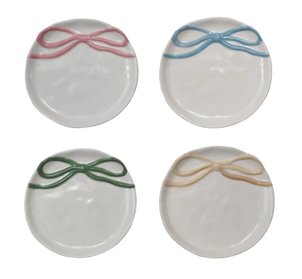 Round Stoneware Bow Dish