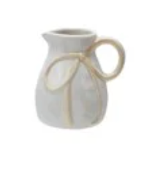Stoneware Creamer with Bow Handle