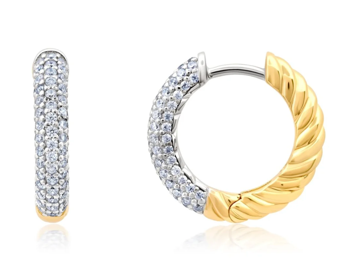 Two Tone Reversible Earrings