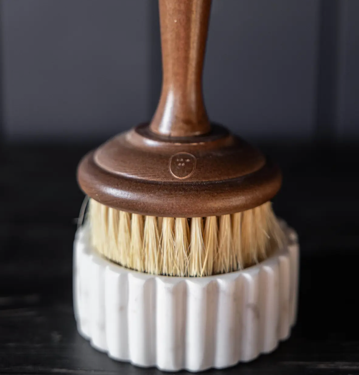 White Marble Fluted Soap Dish