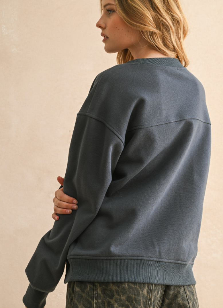 Paris Patch Front Sweatshirt