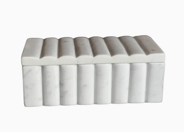 Marble Fluted Decor Box