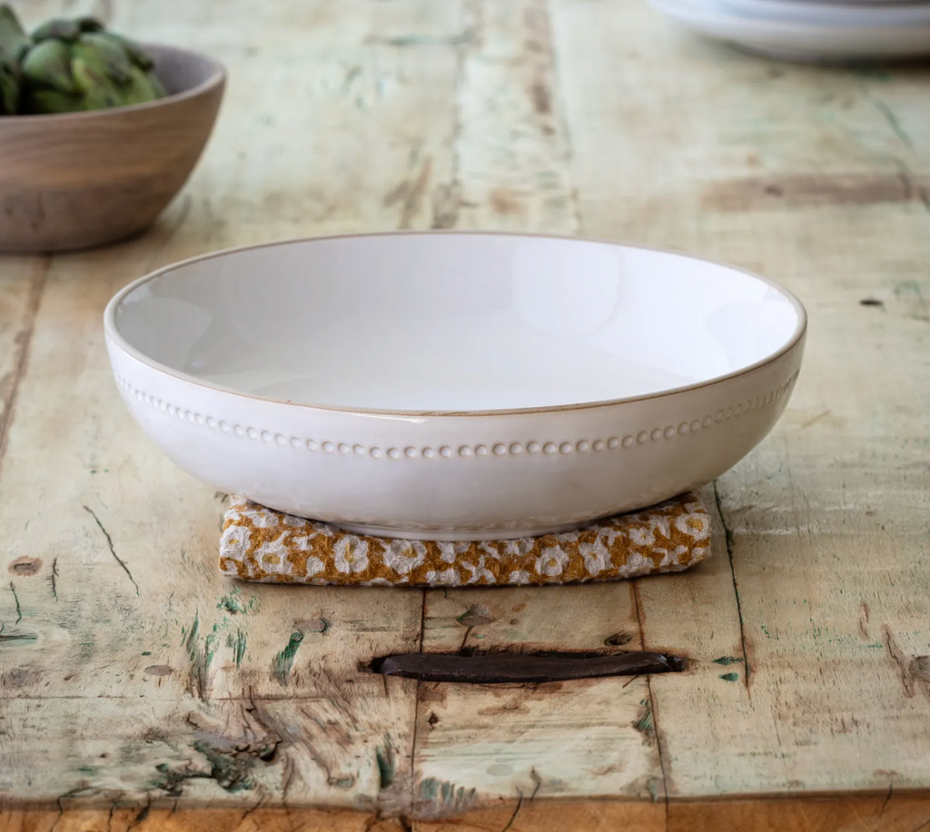 Isabella White Serving Bowl