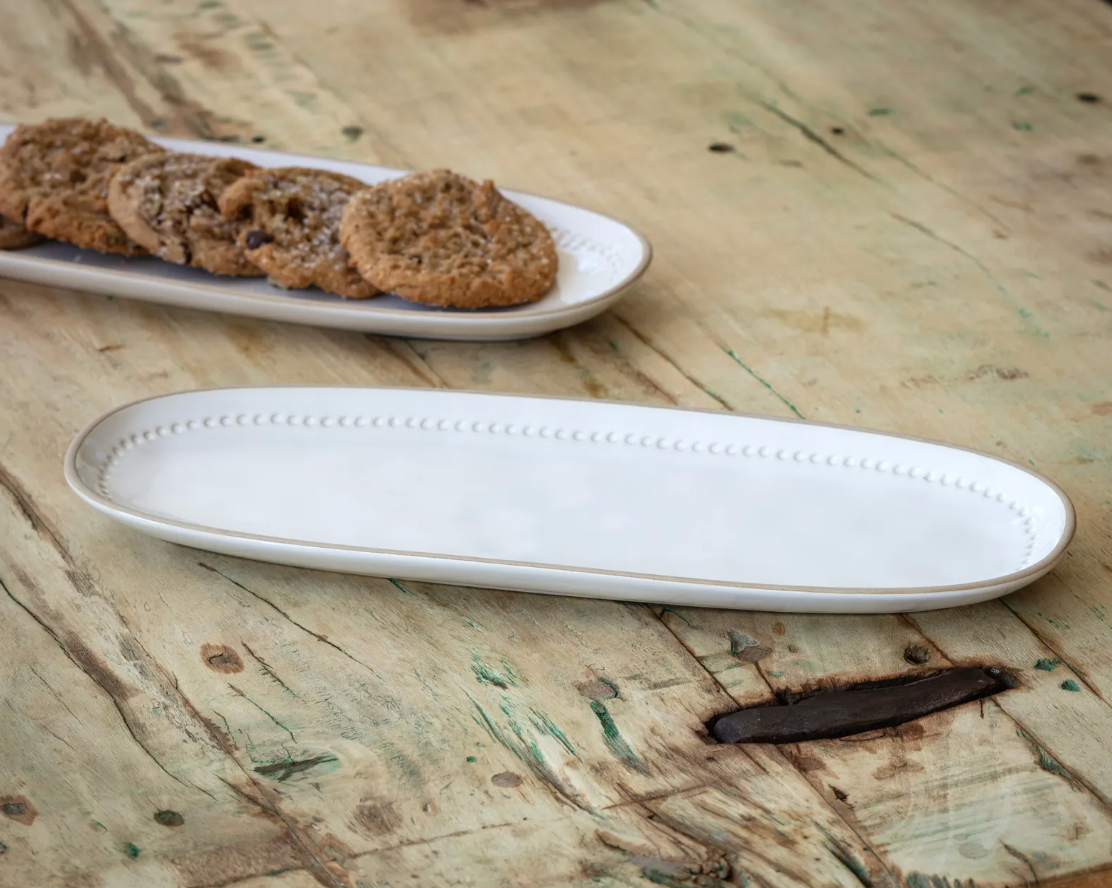 Isabella White Serving Platter