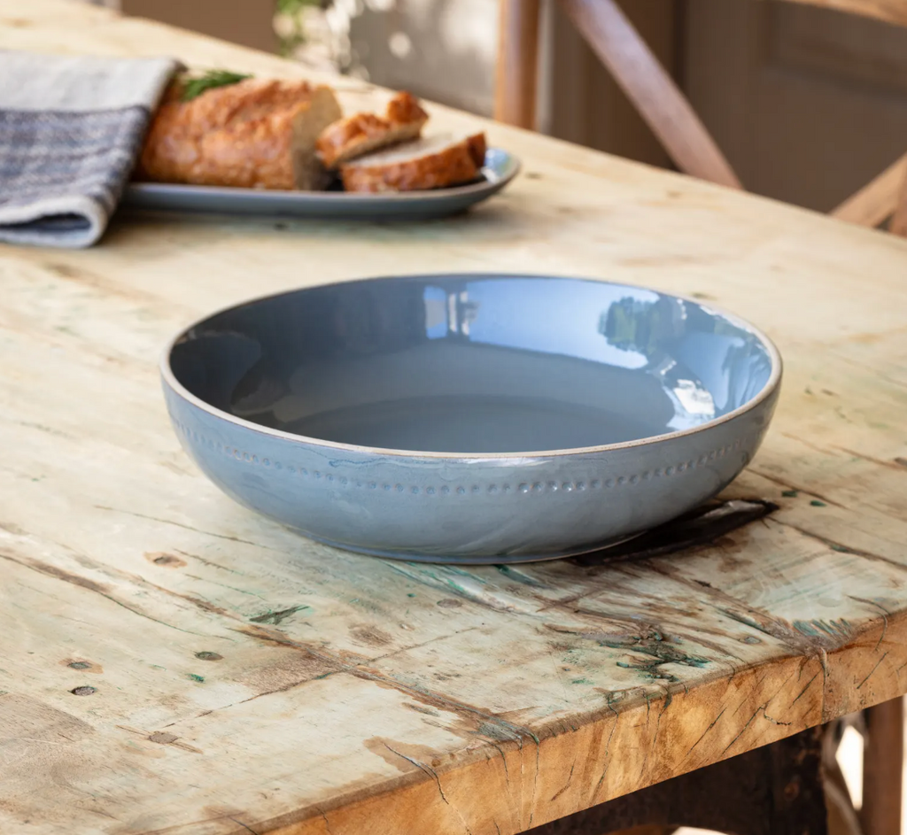 Legbar Blue Serving Bowl