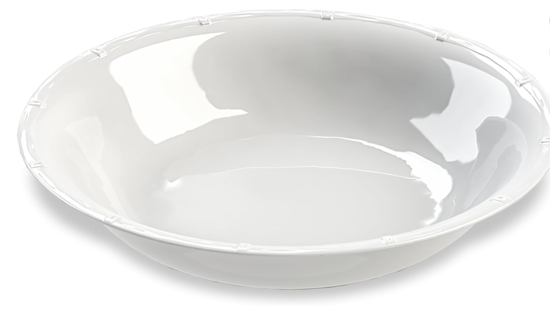 Bamboo Raised Rim Serve Bowl