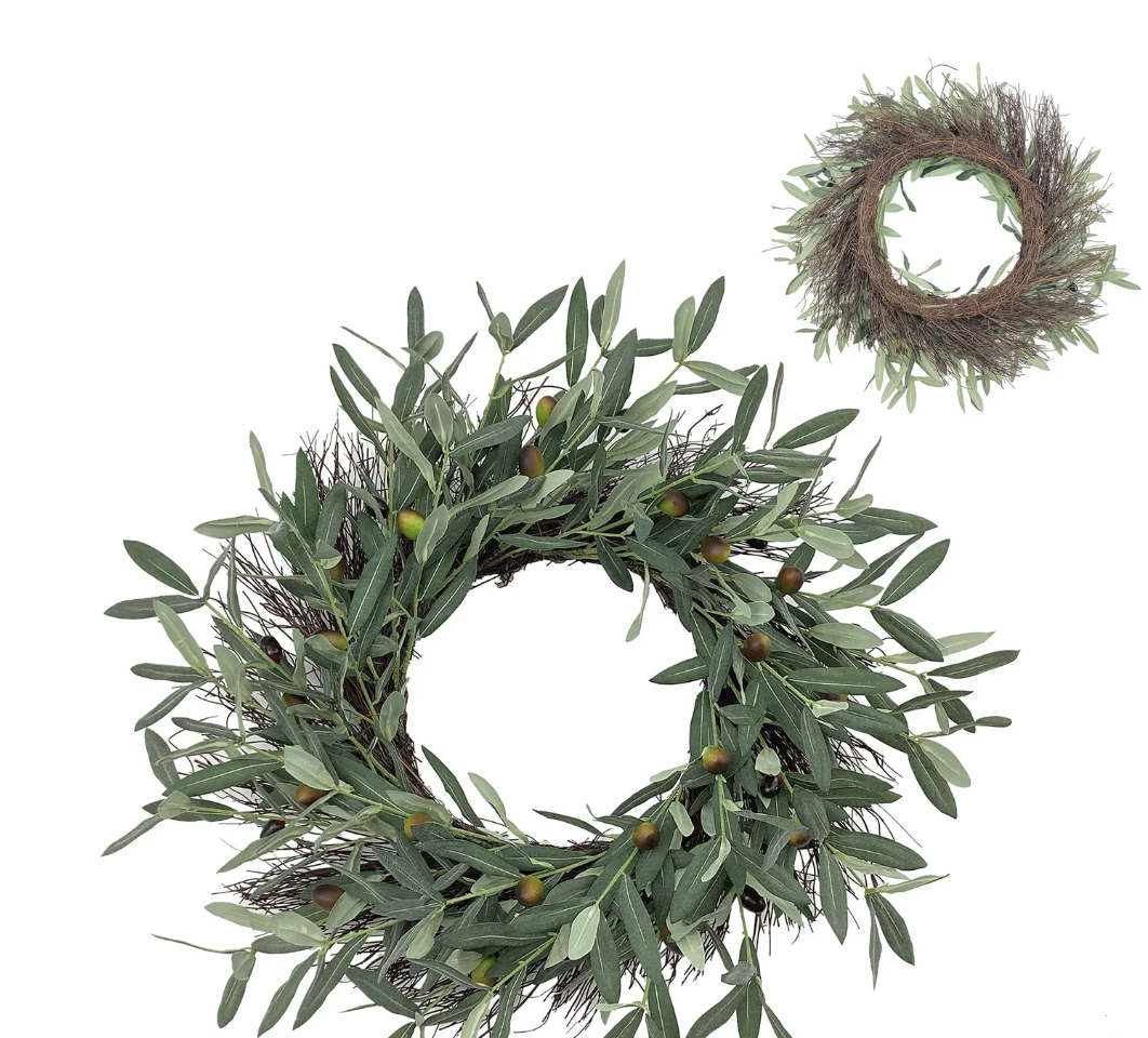 Italian Olive Wreath 24"