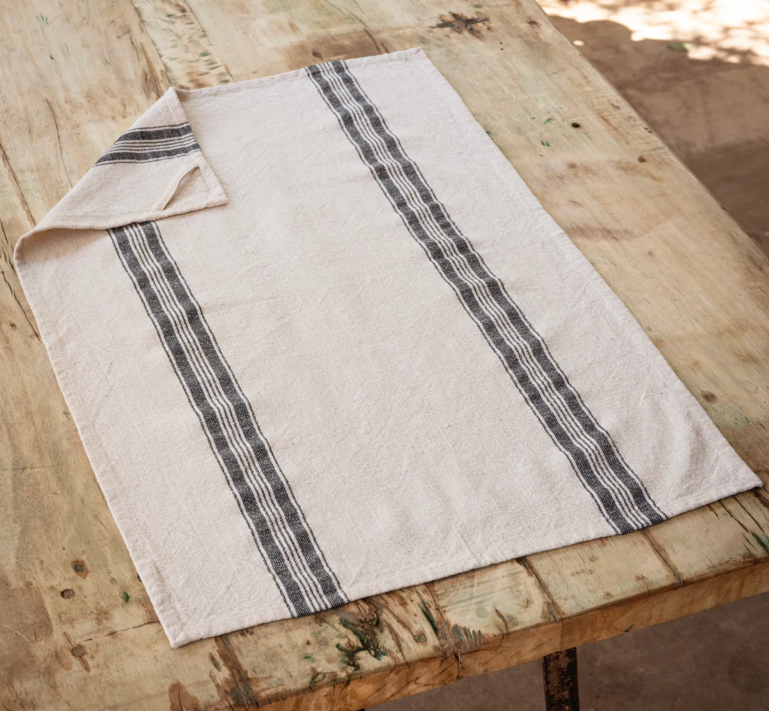 Honeysuckle Striped Dish Towel