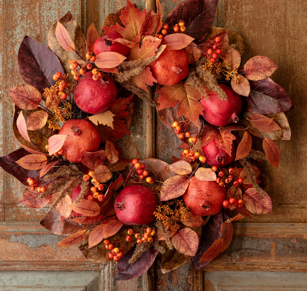 Pomegranate Harvest Wreath