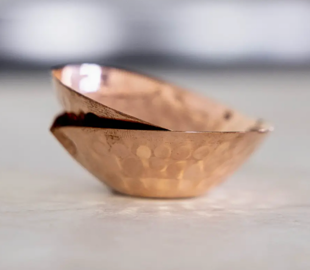 Copper Hammered Pinch Pot