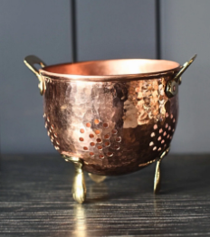 Copper Hammered Strainer