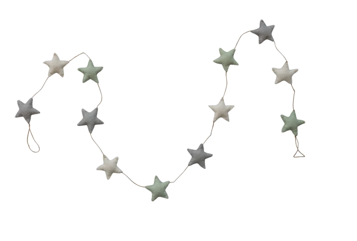 Wool Felt Star Garland