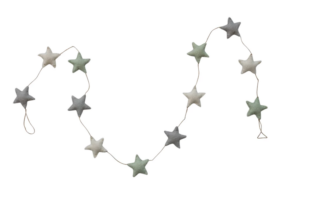 Wool Felt Star Garland