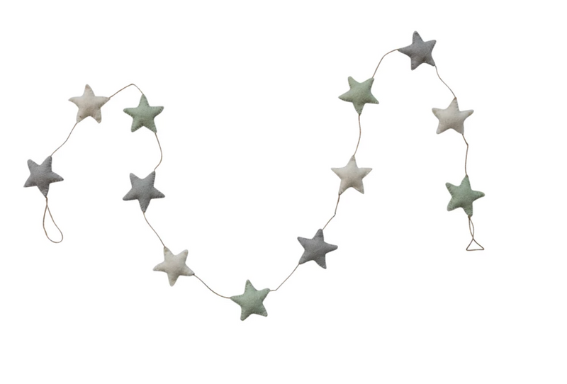 Wool Felt Star Garland