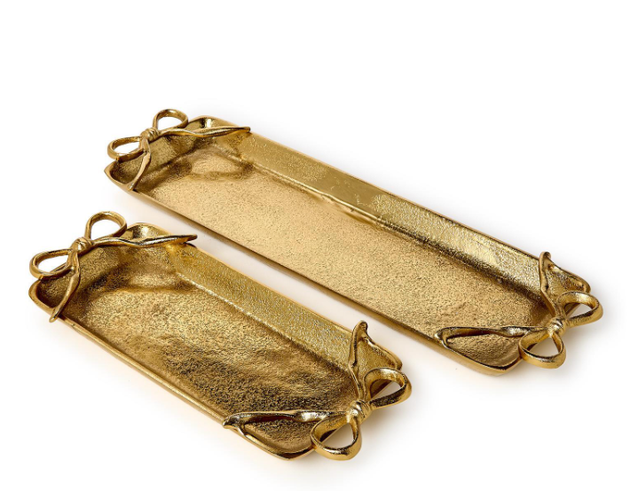 Golden Bow Serving Trays