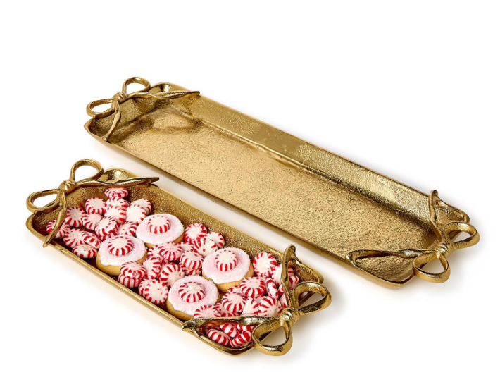 Golden Bow Serving Trays