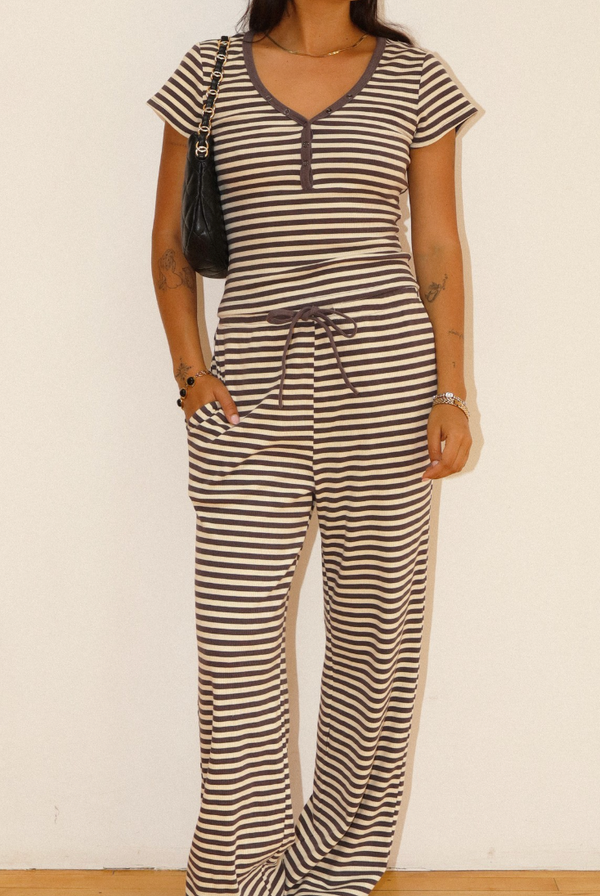Striped Knit Set