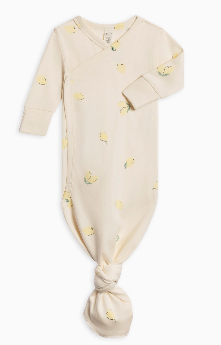 Organic Newborn Indy Kimono Gown