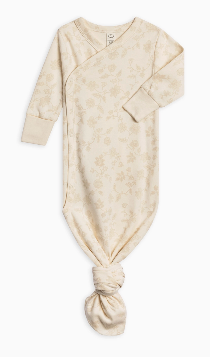 Organic Newborn Indy Kimono Gown