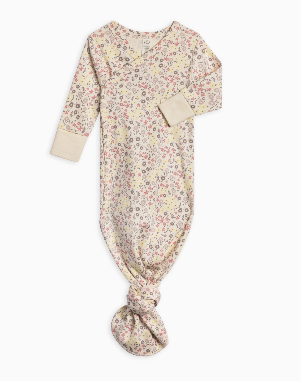 Organic Newborn Indy Kimono Gown
