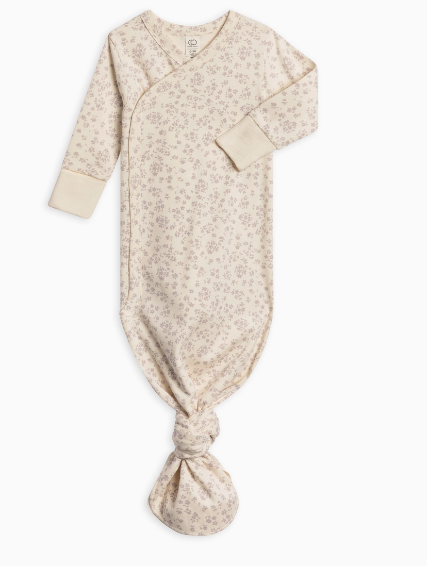Organic Newborn Indy Kimono Gown