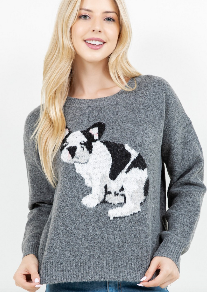 Frenchie Knit Sweater