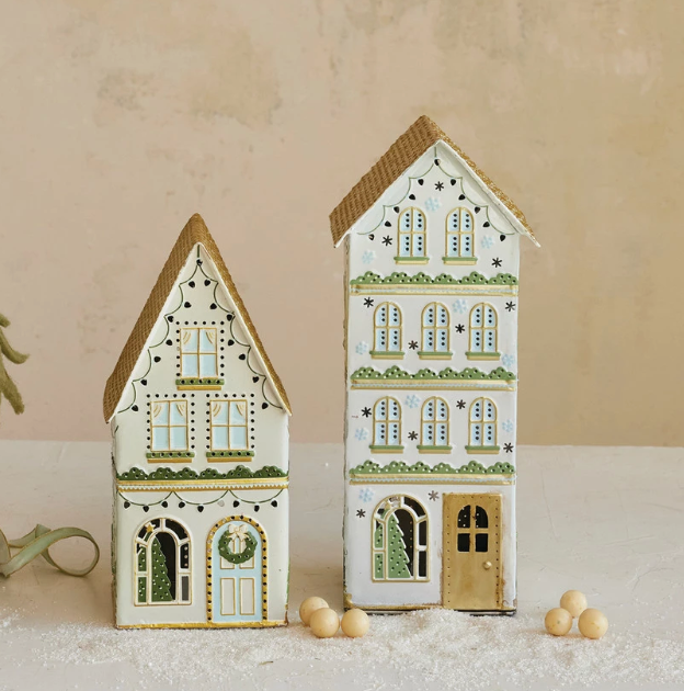 Painted Metal Holiday Houses