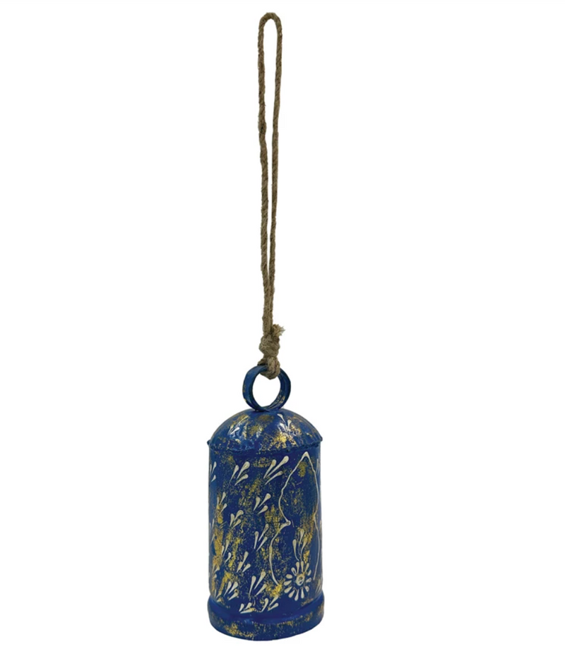 Hand-Painted Metal Bell Ornament