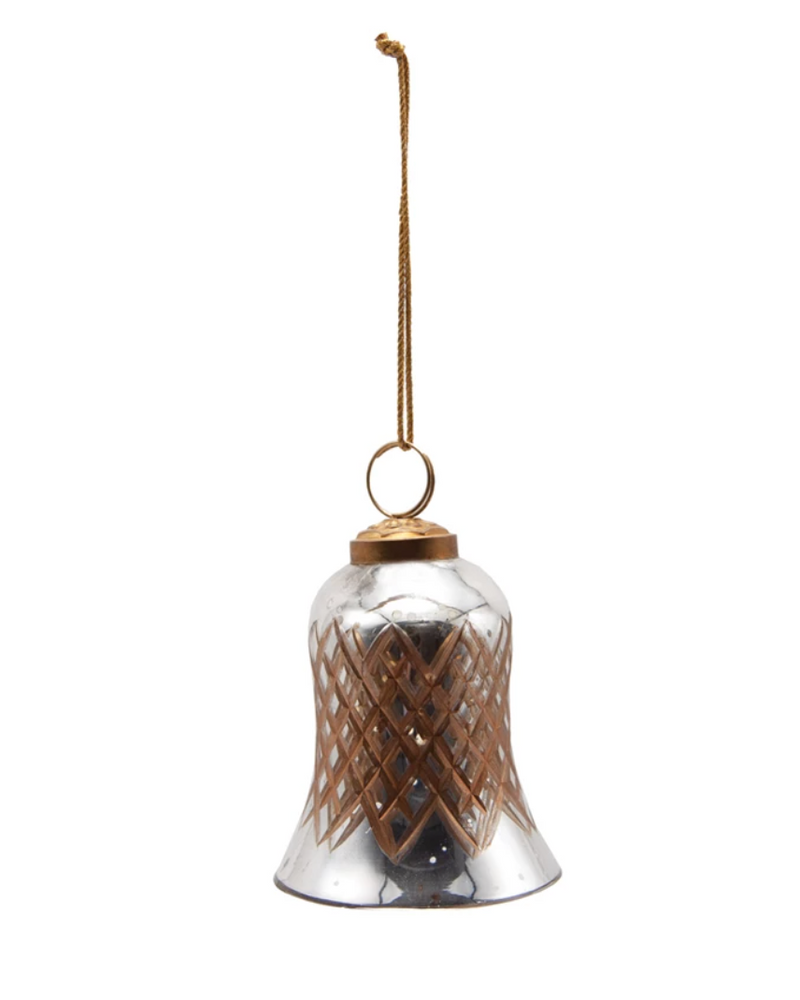 Mercury Glass Bell Ornament