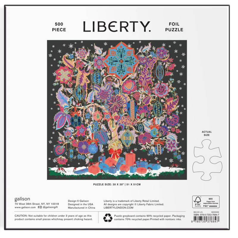 Liberty Christmas Tree of Life Foil Puzzle