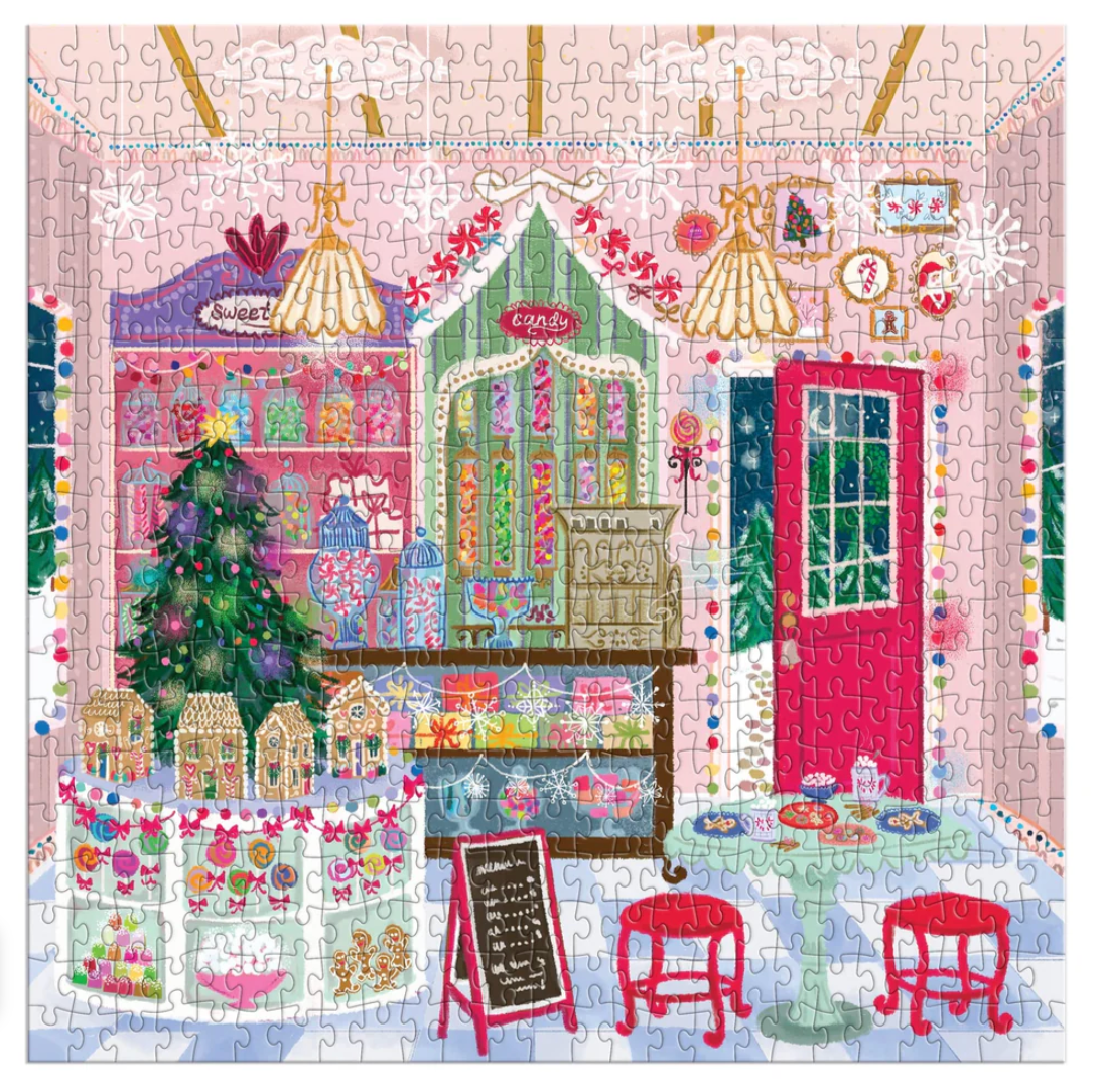 Joy Laforme Gingerbread Cottage Puzzle In A House
