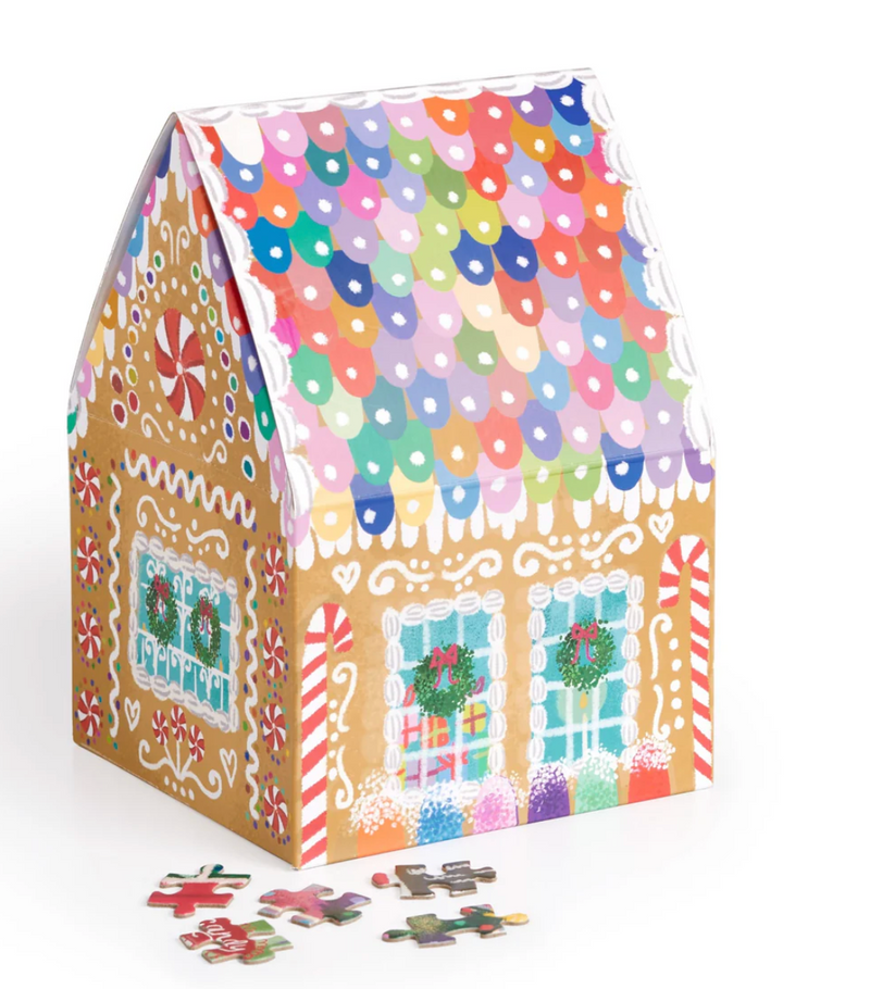Joy Laforme Gingerbread Cottage Puzzle In A House