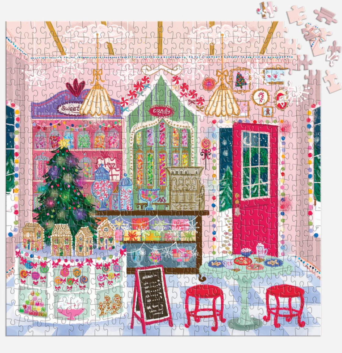 Joy Laforme Gingerbread Cottage Puzzle In A House