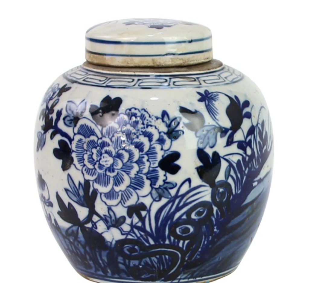 Flower Painting Ceramic Mini Jar