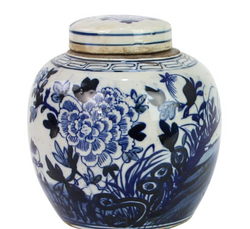 Flower Painting Ceramic Mini Jar