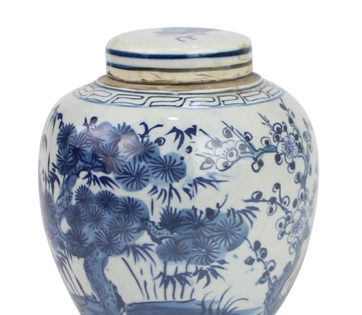 Bamboo Plum Blossom Pattern Ceramic Mini Jar