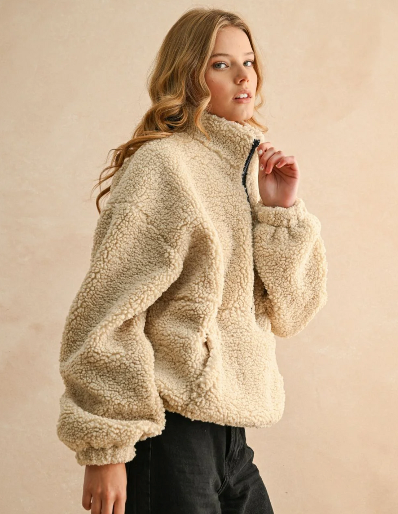Ciao Half Zip Sherpa Pullover