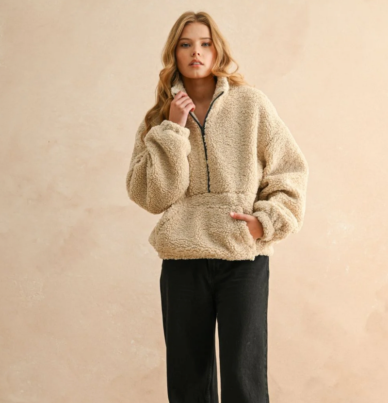 Ciao Half Zip Sherpa Pullover
