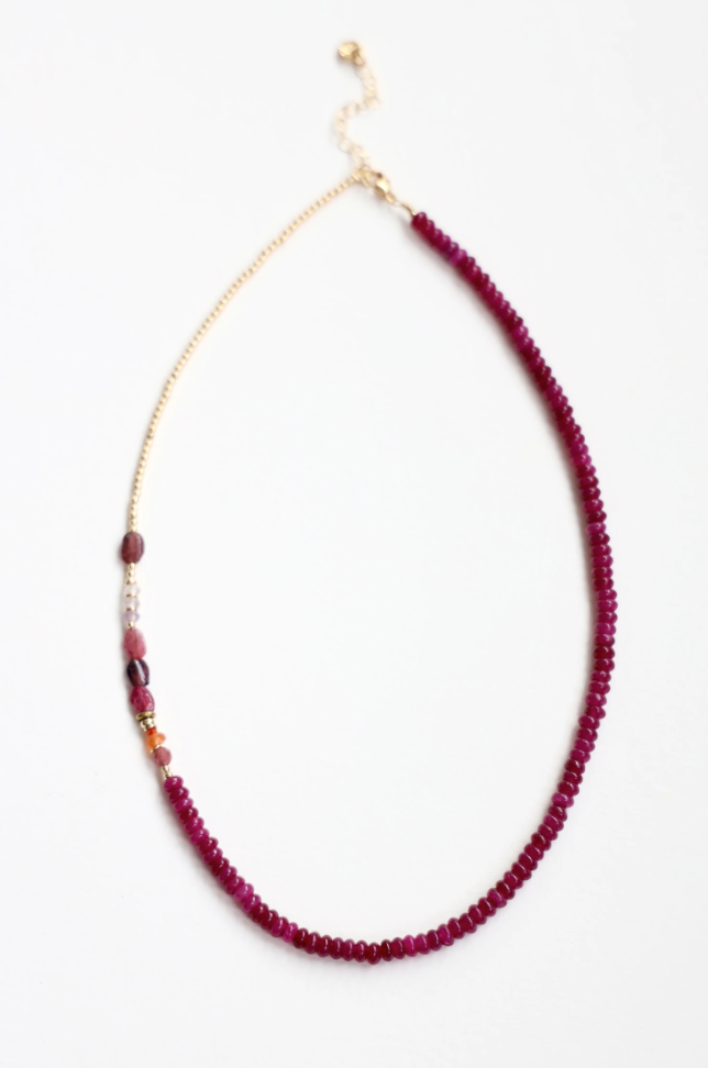 Plum Jade Necklace