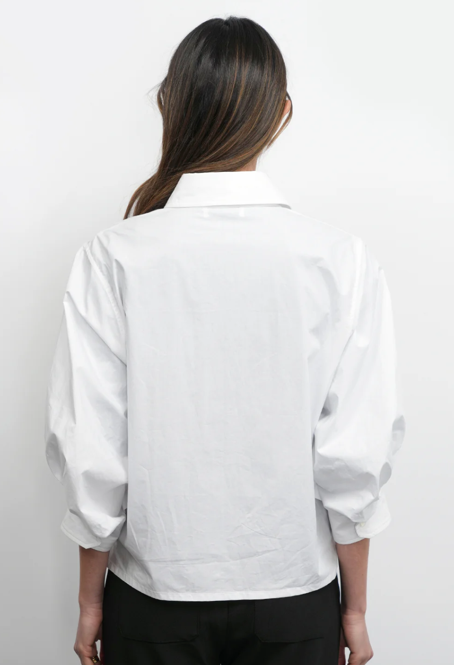 Thea Oversized Lantern Sleeve Button Down Shirt