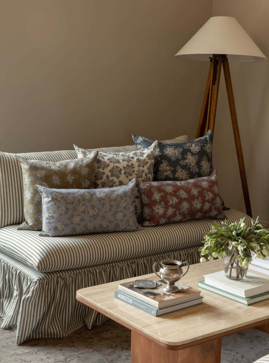 Hawthorn Pillow in Soft Blue