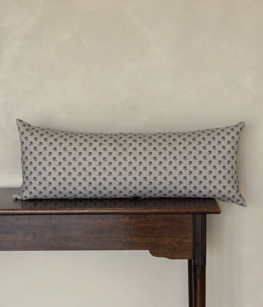 Lenten Rose Large Pillow in Chestnut