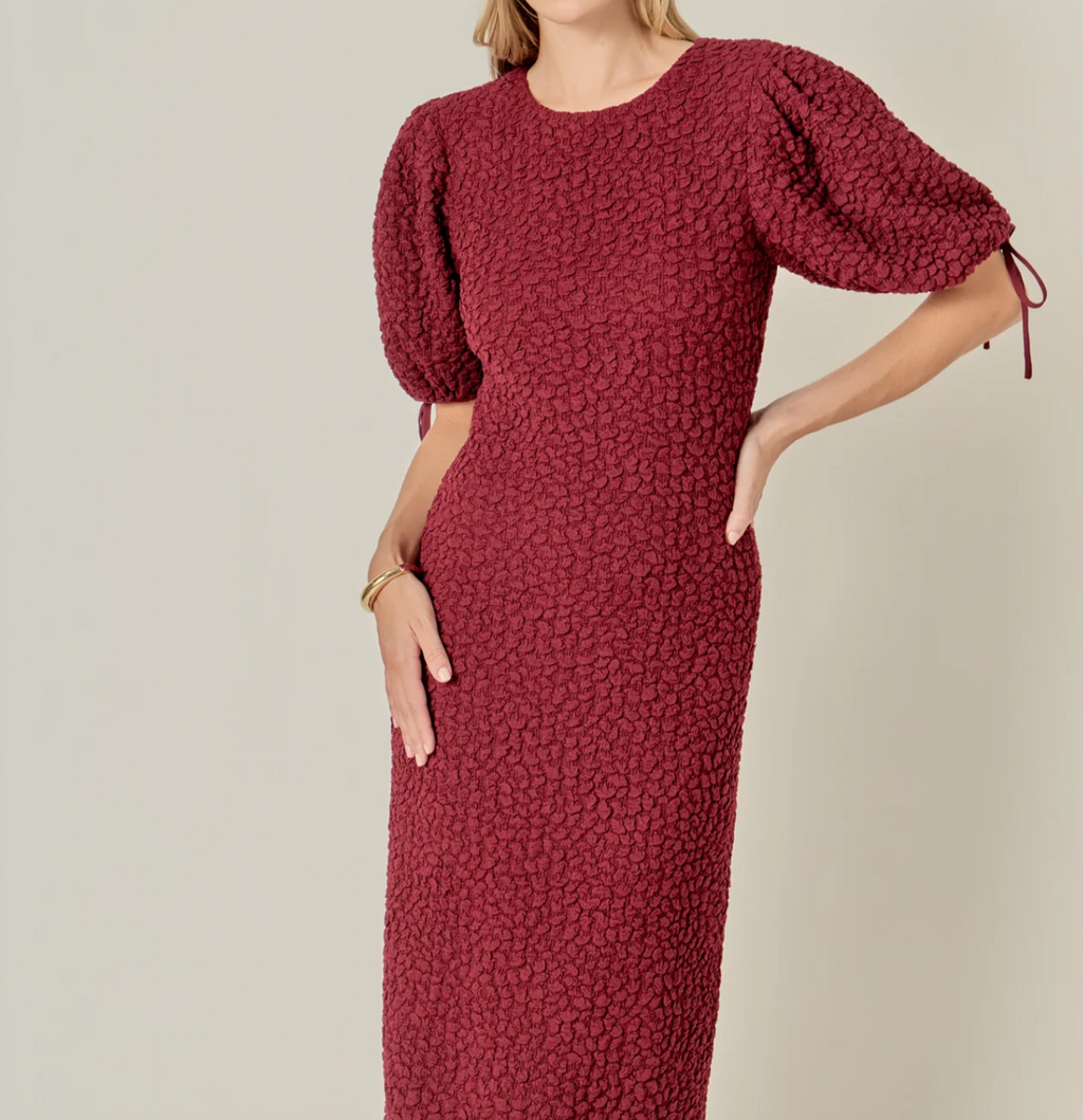 Smocked Midi Dress