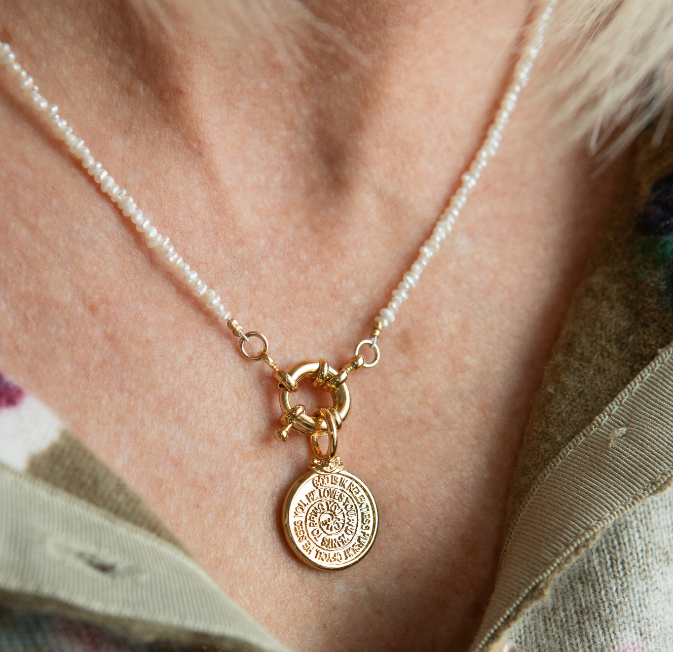 Relentless Pursuit Pearl Necklace and Pendant