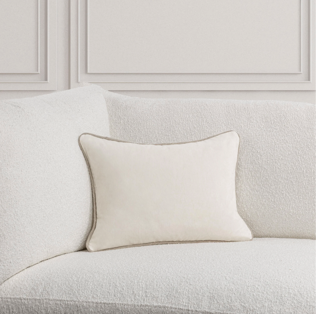 Ivory Heirloom Velvet Pillow