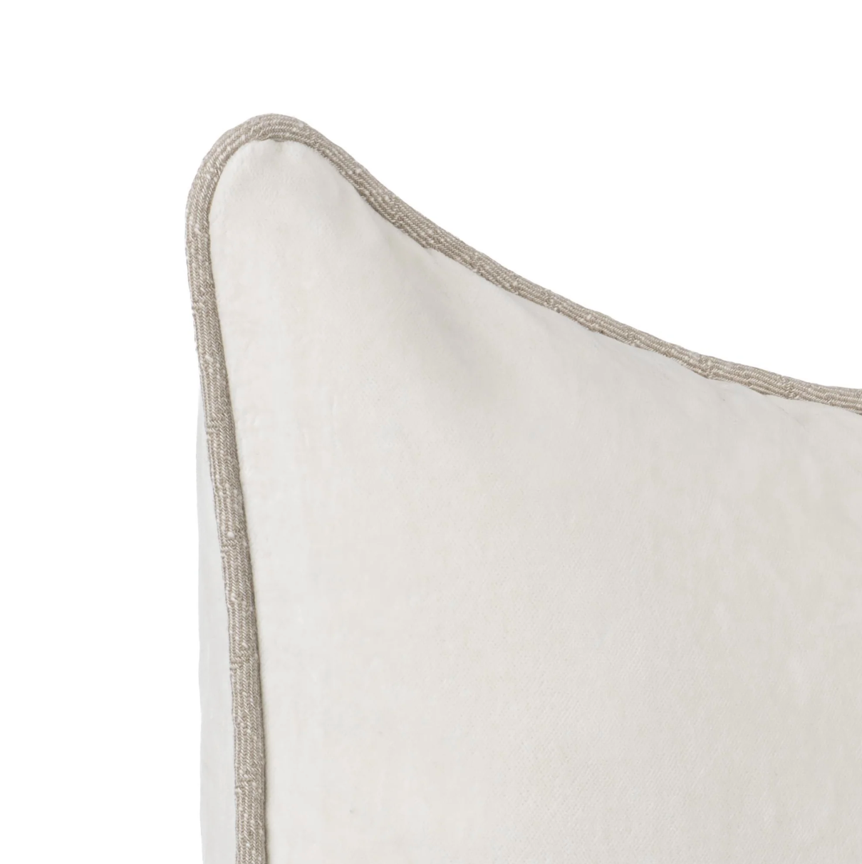 Ivory Heirloom Velvet Pillow