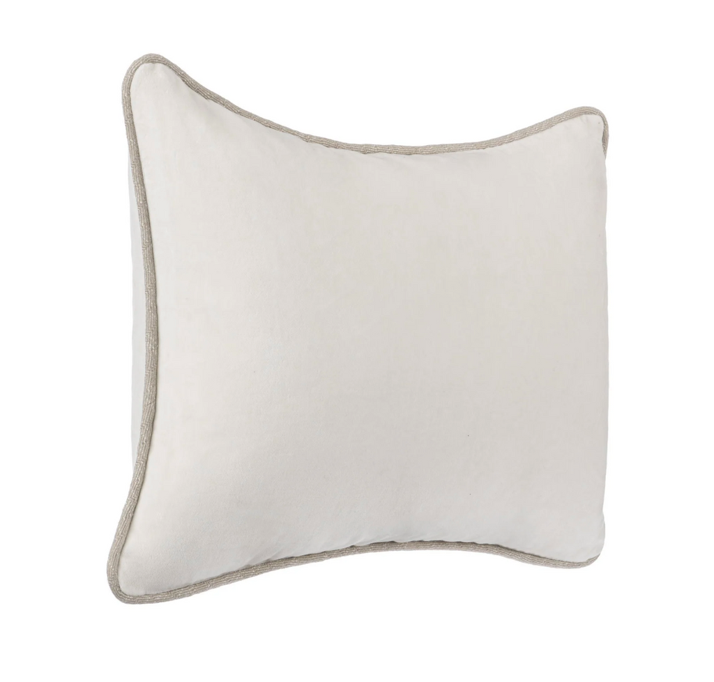 Ivory Heirloom Velvet Pillow