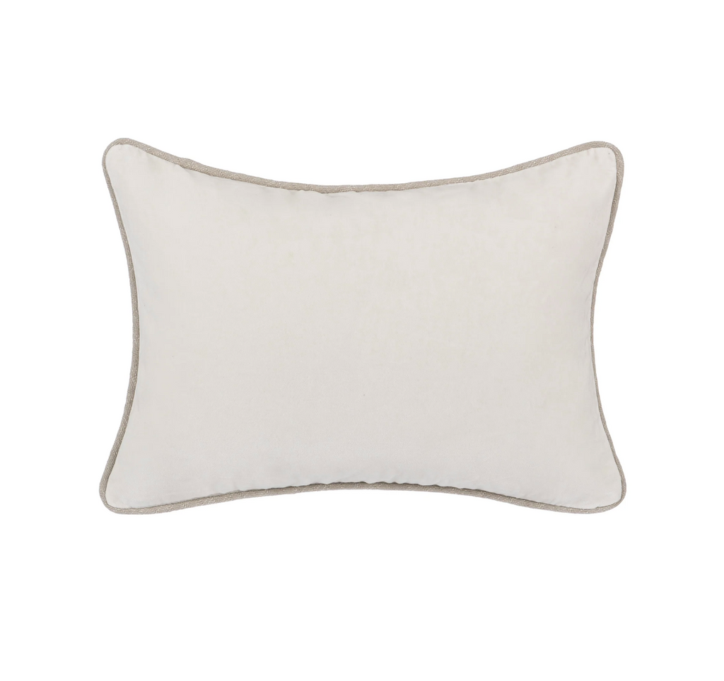 Ivory Heirloom Velvet Pillow