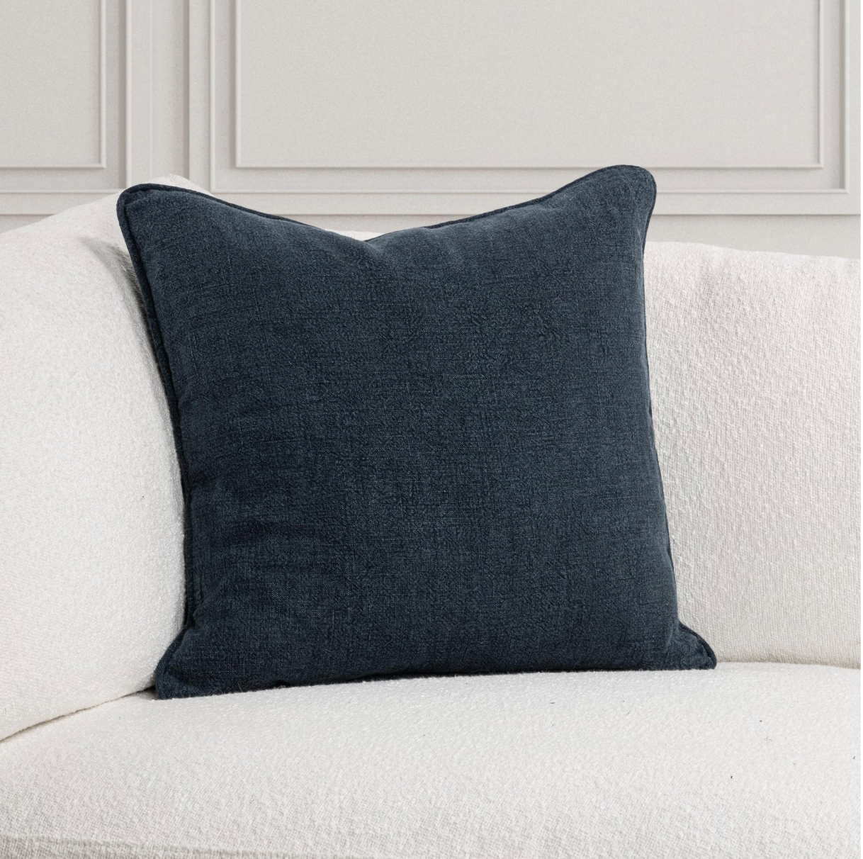 Indigo Bedford Linen Pillow