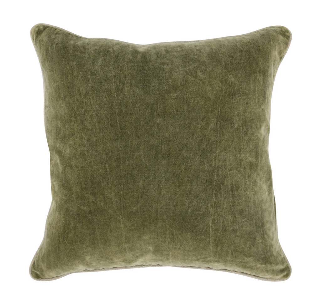 Moss Heirloom Velvet Pillow